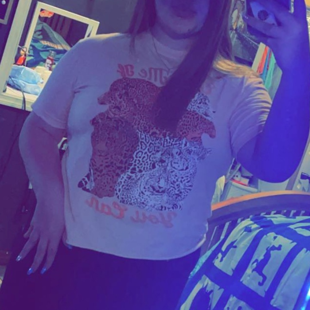 Sherbet buckle shirt. Worn once to try on